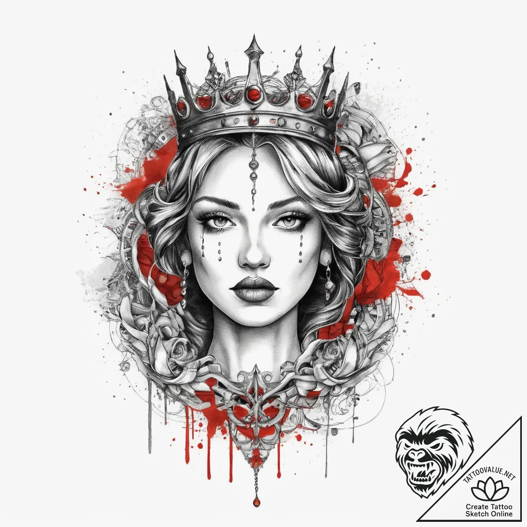Tattoo sketch throne, tattoo line art, on a c... - tattoo sketch (№1760591833_0, 16.10.2025 05:17) — tattoovalue.net