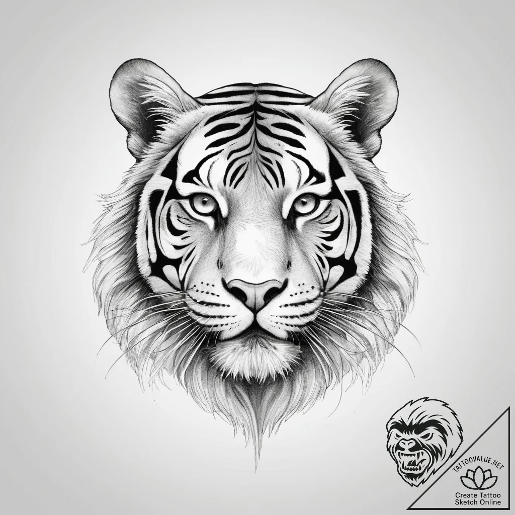 Tattoo sketch tiger's eye, tattoo drawing out... - tattoo sketch (№1760594651_0, 16.10.2025 06:04) — tattoovalue.net