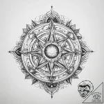 Tattoo sketch cosmic creation – tattoo sketch (№1760594867_0, 16.10.2025 06:07) — tattoovalue.net