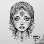 Tattoo sketch face, tattoo drawing outline, b… – tattoo sketch (№1760596380_0, 16.10.2025 06:33) — tattoovalue.net