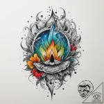 Tattoo sketch water, tattoo flash sheet desig… – tattoo sketch (№1760596595_0, 16.10.2025 06:36) — tattoovalue.net