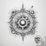 Tattoo sketch cosmic dimension – tattoo sketch (№1760600433_0, 16.10.2025 07:40) — tattoovalue.net