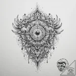 Tattoo sketch sky, ink illustration for tatto… – tattoo sketch (№1760602160_0, 16.10.2025 08:09) — tattoovalue.net