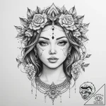 Tattoo sketch самурай на коне – tattoo sketch (№1760604121_0, 16.10.2025 08:42) — tattoovalue.net