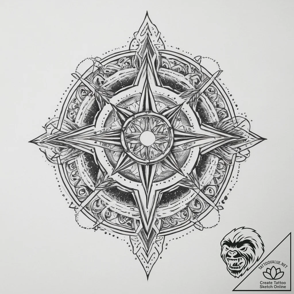 Tattoo sketch cosmic tale, ink illustration f... - tattoo sketch (№1760605200_0, 16.10.2025 09:00) — tattoovalue.net