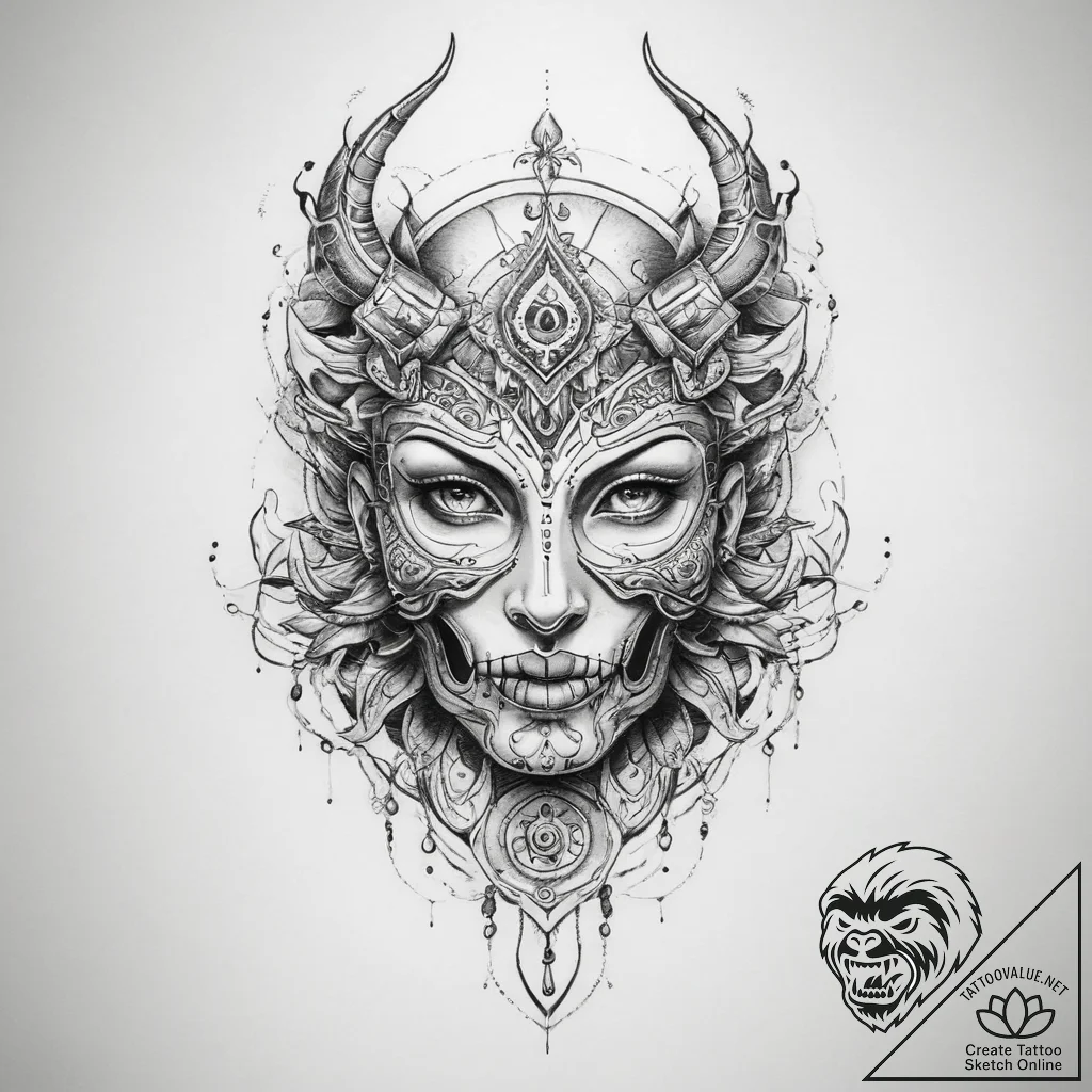 Tattoo sketch riddle - tattoo sketch (№1760609962_0, 16.10.2025 10:19) — tattoovalue.net