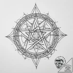 Pentagram – blackwork, fine line – tattoo sketch (№1760610921_0, 16.10.2025 10:35) — tattoovalue.net