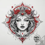Tattoo sketch cosmic source, tattoo line art,… – tattoo sketch (№1760611920_0, 16.10.2025 10:52) — tattoovalue.net