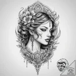 Tattoo sketch city, tattoo line art, on a cle… – tattoo sketch (№1760612570_0, 16.10.2025 11:02) — tattoovalue.net