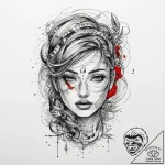 Tattoo sketch weave, tattoo line art, clean l… – tattoo sketch (№1760613002_0, 16.10.2025 11:10) — tattoovalue.net