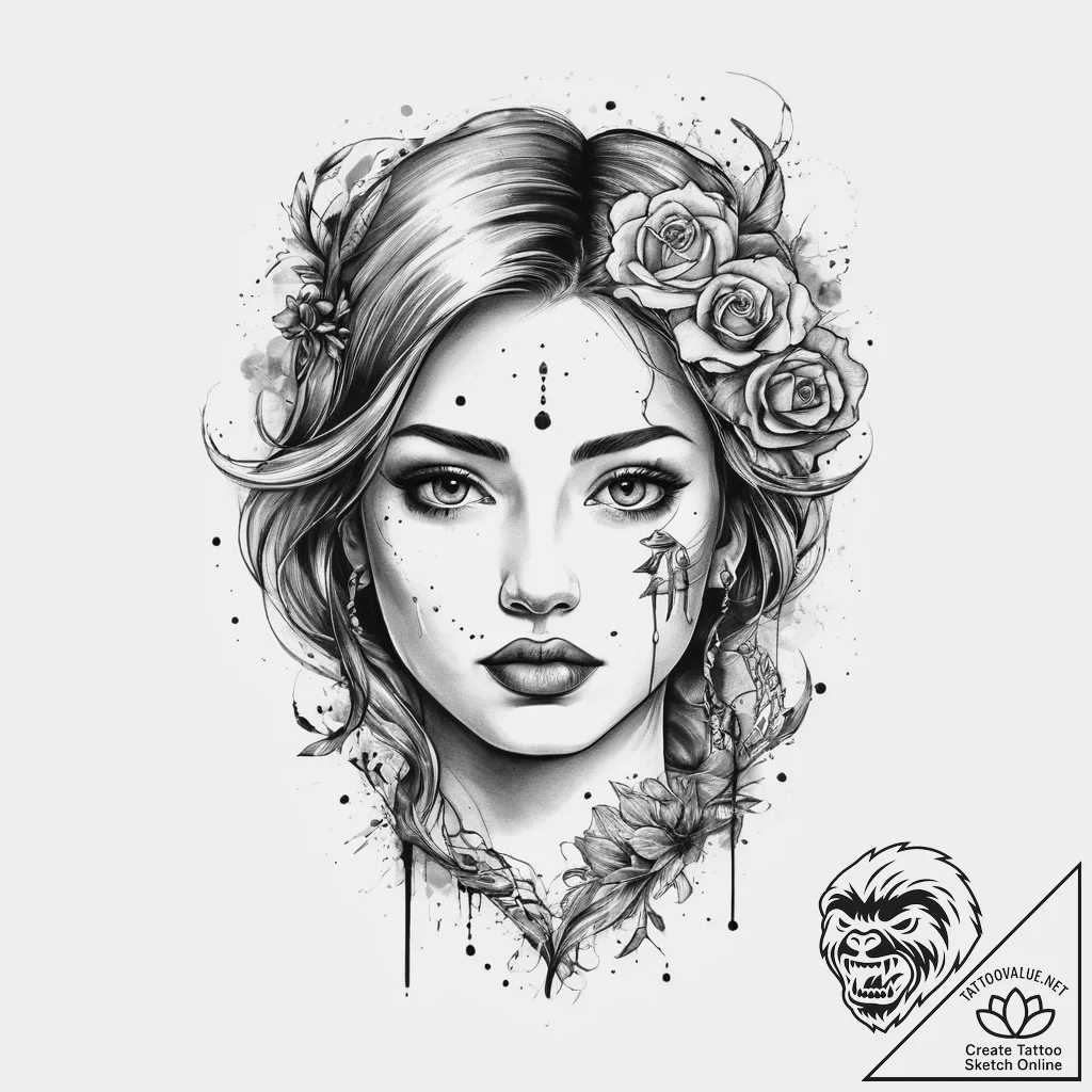 Tattoo sketch sky, tattoo sketch design, roug... - tattoo sketch (№1760613651_0, 16.10.2025 11:20) — tattoovalue.net