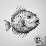 Tattoo sketch boxfish, artistic tattoo sketch… – tattoo sketch (№1760616035_0, 16.10.2025 12:00) — tattoovalue.net