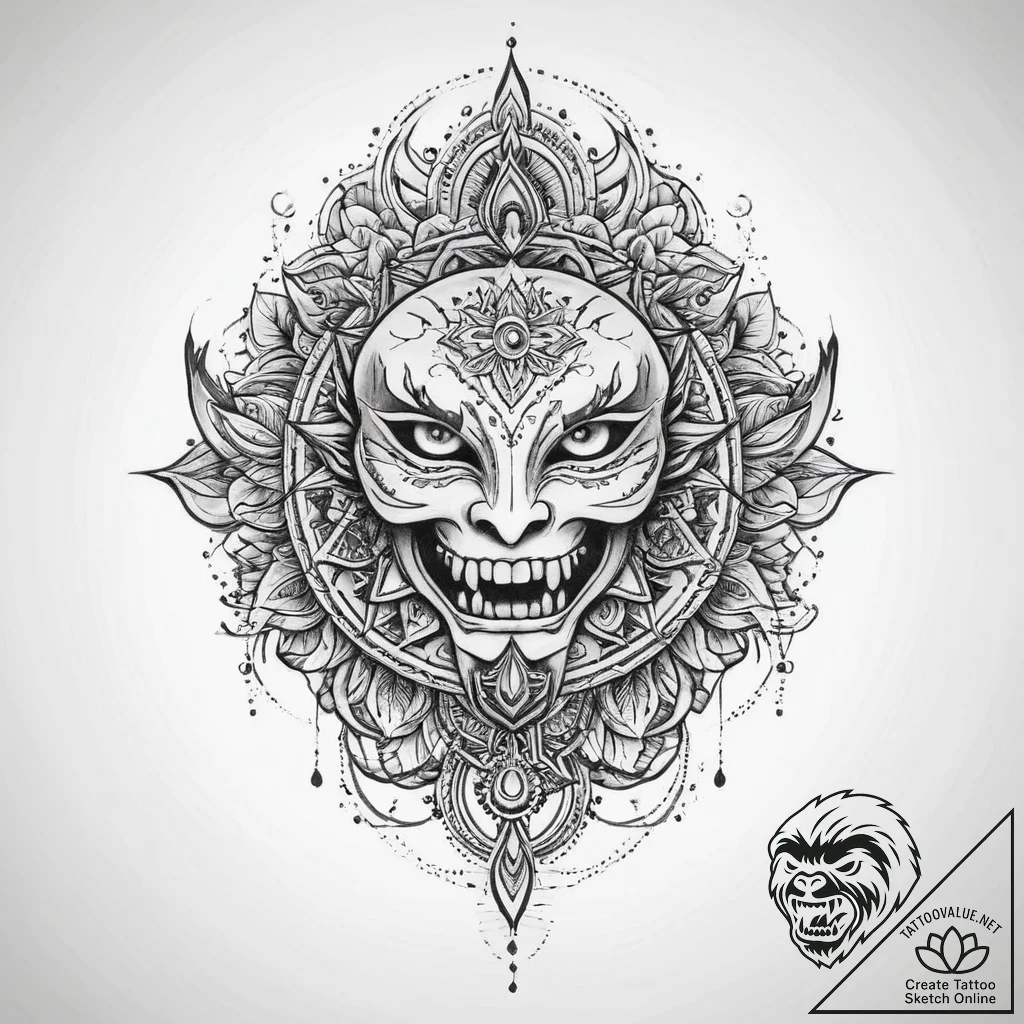 Tattoo sketch a symbolic place - tattoo sketch (№1760619933_0, 16.10.2025 13:05) — tattoovalue.net