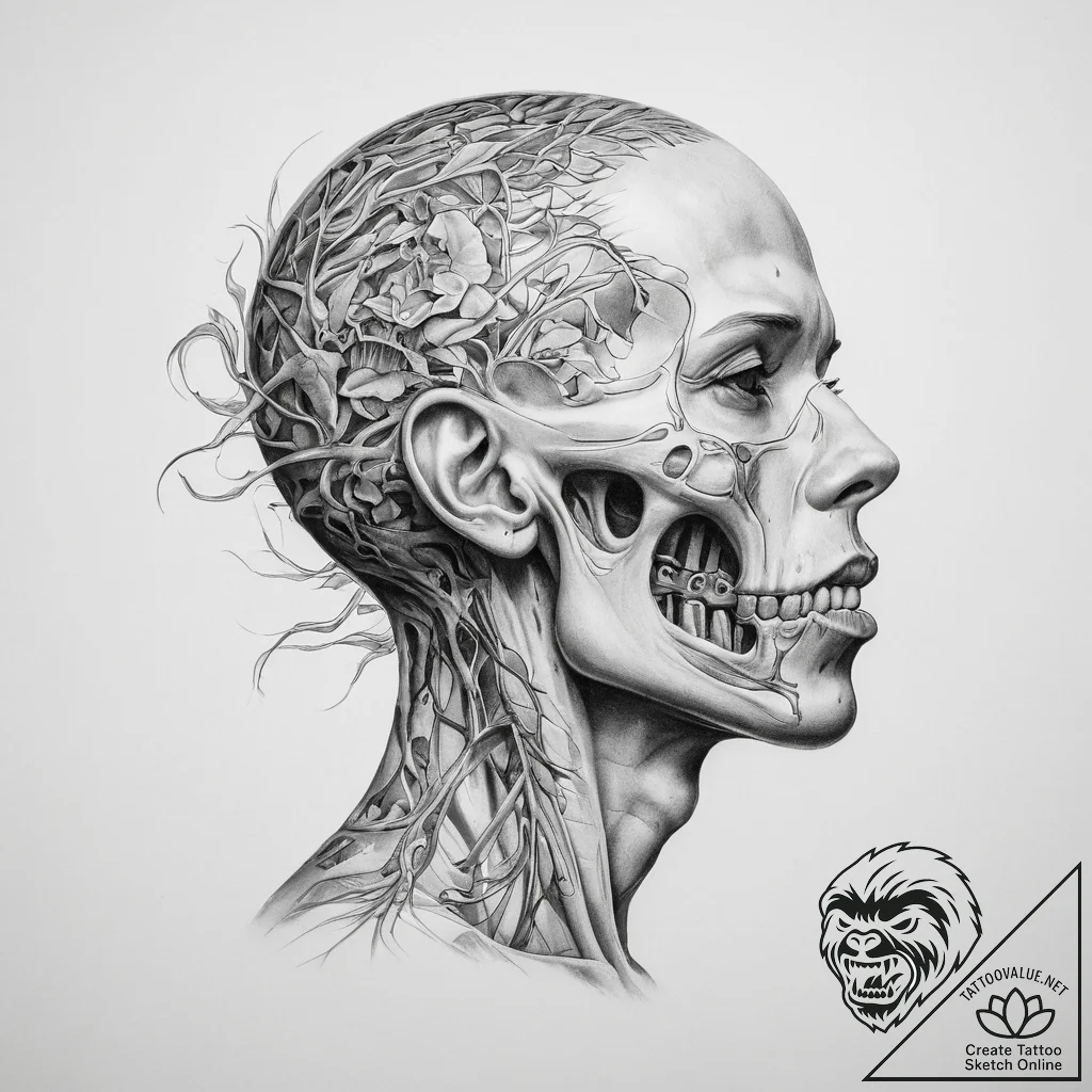 Figurative & anatomical - tattoo sketch (№1760620147_0, 16.10.2025 13:09) — tattoovalue.net