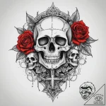 Tattoo sketch fortress, tattoo flash sheet de… – tattoo sketch (№1760620579_0, 16.10.2025 13:16) — tattoovalue.net