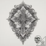Tattoo sketch cosmic creation, ink illustrati… – tattoo sketch (№1760622092_0, 16.10.2025 13:41) — tattoovalue.net