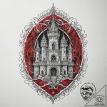 Tattoo sketch castle, tattoo sketch design, d… – tattoo sketch (№1760622524_0, 16.10.2025 13:48) — tattoovalue.net