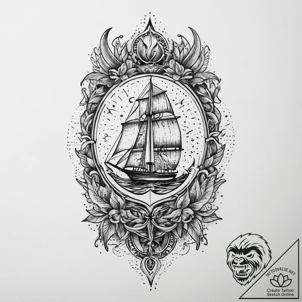 Tattoo sketch leg, tattoo flash sheet design,... - tattoo sketch (№1760624911_0, 16.10.2025 14:28) — tattoovalue.net
