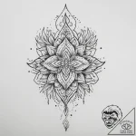 Tattoo sketch blessed way, tattoo line art, o… – tattoo sketch (№1760625127_0, 16.10.2025 14:32) — tattoovalue.net