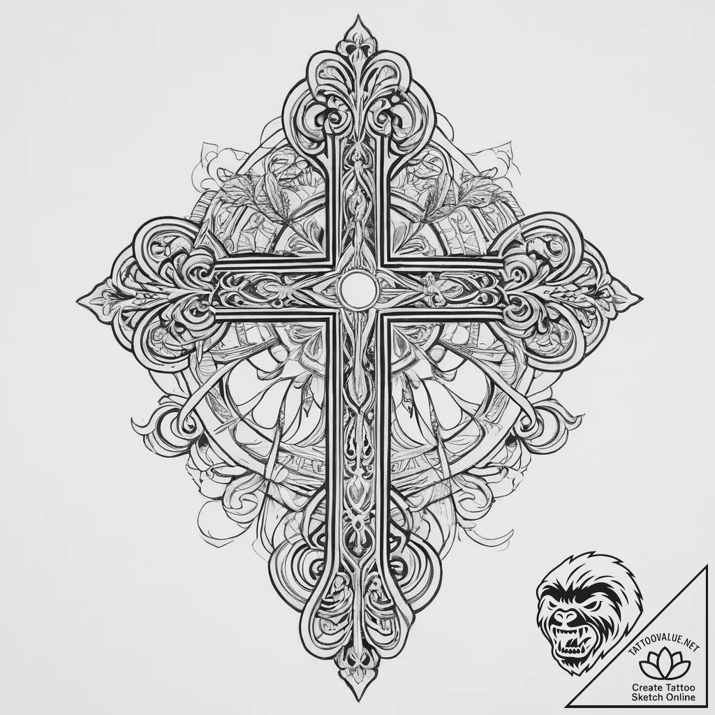 Tattoo sketch узор в стиле модерн, tattoo fla... - tattoo sketch (№1760625558_0, 16.10.2025 14:39) — tattoovalue.net