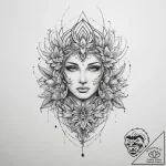 Tattoo sketch sage, tattoo line art, sepia to… – tattoo sketch (№1760625774_0, 16.10.2025 14:42) — tattoovalue.net