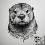 Tattoo sketch sea otter – tattoo sketch (№1760626854_0, 16.10.2025 15:00) — tattoovalue.net