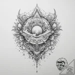 Tattoo sketch cosmic land, tattoo drawing out… – tattoo sketch (№1760627070_0, 16.10.2025 15:04) — tattoovalue.net