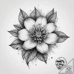 Tattoo sketch pomegranate blossom, tattoo ske… – tattoo sketch (№1760628381_0, 16.10.2025 15:26) — tattoovalue.net