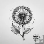 Tattoo sketch dandelion, tattoo drawing outli… – tattoo sketch (№1760631852_0, 16.10.2025 16:24) — tattoovalue.net
