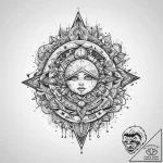 Tattoo sketch cosmic land, ink illustration f… – tattoo sketch (№1760633585_0, 16.10.2025 16:53) — tattoovalue.net