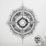 Tattoo sketch cosmic tale – tattoo sketch (№1760633801_0, 16.10.2025 16:56) — tattoovalue.net