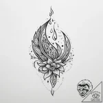 Tattoo sketch узор из капель, tattoo flash sh… – tattoo sketch (№1760634023_0, 16.10.2025 17:00) — tattoovalue.net