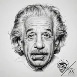 Tattoo sketch albert einstein sticking his to… – tattoo sketch (№1760634239_0, 16.10.2025 17:03) — tattoovalue.net