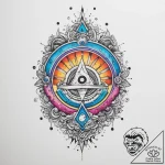 Tattoo sketch cosmic spring, tattoo drawing o… – tattoo sketch (№1760634887_0, 16.10.2025 17:14) — tattoovalue.net