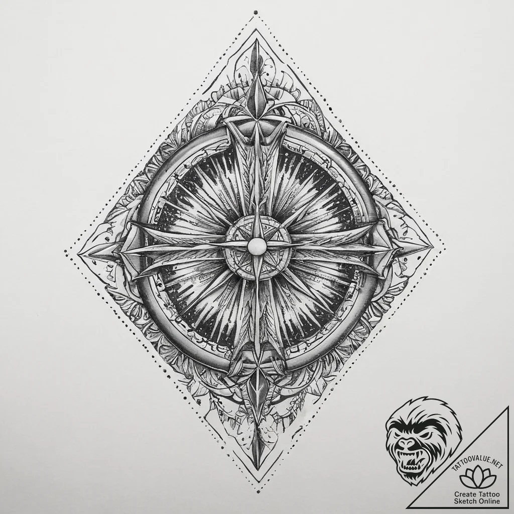 Tattoo sketch desert, tattoo flash sheet desi... - tattoo sketch (№1760637487_0, 16.10.2025 17:58) — tattoovalue.net