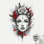Tattoo sketch body, ink illustration for tatt… – tattoo sketch (№1760640084_0, 16.10.2025 18:41) — tattoovalue.net