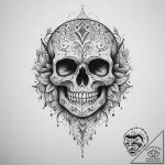 Tattoo sketch череп с узором, tattoo sketch d… – tattoo sketch (№1760641165_0, 16.10.2025 18:59) — tattoovalue.net