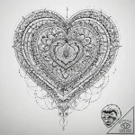 Tattoo sketch heart, tattoo line art, on a cl… – tattoo sketch (№1760643549_0, 16.10.2025 19:39) — tattoovalue.net