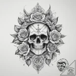 Tattoo sketch cosmic entity, ink illustration… – tattoo sketch (№1760644198_0, 16.10.2025 19:49) — tattoovalue.net