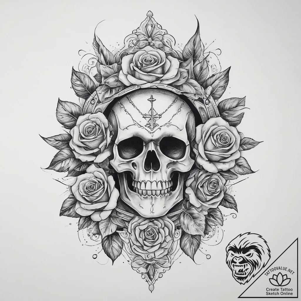 Tattoo sketch cosmic entity, ink illustration... - tattoo sketch (№1760644198_0, 16.10.2025 19:49) — tattoovalue.net