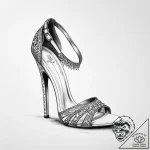 Tattoo sketch high heel shoe – tattoo sketch (№1760644846_0, 16.10.2025 20:00) — tattoovalue.net