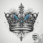 Tattoo sketch crown, ink illustration for tat… – tattoo sketch (№1760647439_0, 16.10.2025 20:43) — tattoovalue.net
