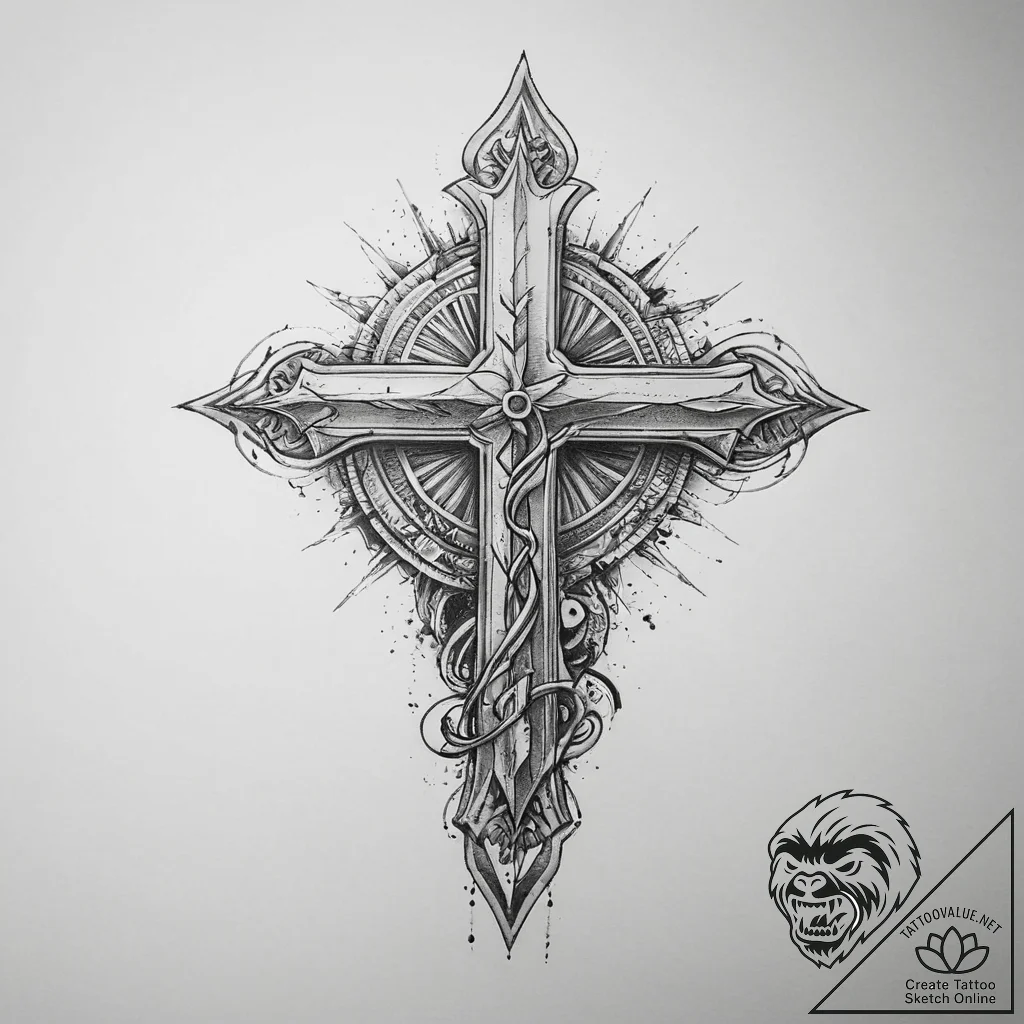 Tattoo sketch forever, tattoo line art, on a... - tattoo sketch (№1760648747_0, 16.10.2025 21:05) — tattoovalue.net
