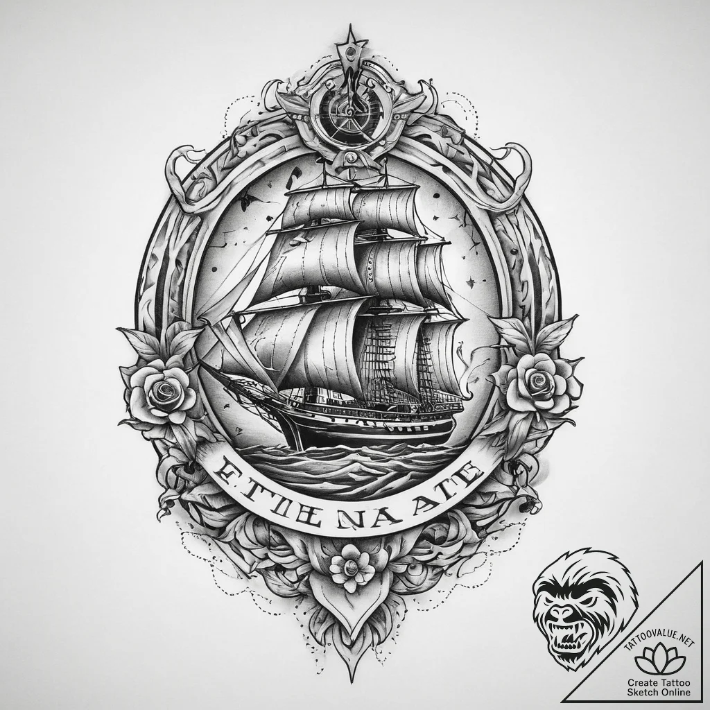 Tattoo sketch mirage, artistic tattoo sketch,... - tattoo sketch (№1760650044_0, 16.10.2025 21:27) — tattoovalue.net