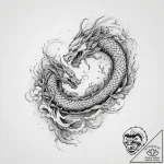 Tattoo sketch black mamba, tattoo line art, r… – tattoo sketch (№1760651124_0, 16.10.2025 21:45) — tattoovalue.net
