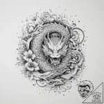 Tattoo sketch cosmic character, ink illustrat… – tattoo sketch (№1760651970_0, 16.10.2025 21:59) — tattoovalue.net