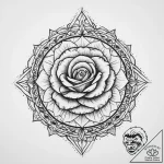 Tattoo sketch a rose with thorns, tattoo draw… – tattoo sketch (№1760655253_0, 16.10.2025 22:54) — tattoovalue.net