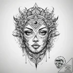Tattoo sketch reflection, tattoo sketch desig… – tattoo sketch (№1760656550_0, 16.10.2025 23:15) — tattoovalue.net