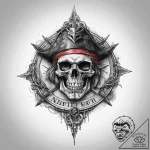 Tattoo sketch pirate coin, artistic tattoo sk… – tattoo sketch (№1760656766_0, 16.10.2025 23:19) — tattoovalue.net