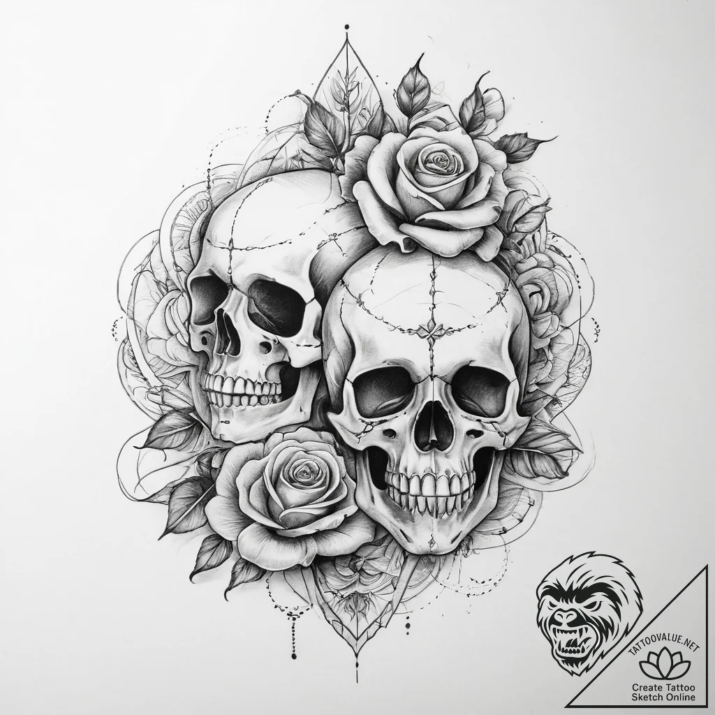 Tattoo sketch holy beginning, artistic tattoo... - tattoo sketch (№1760658474_0, 16.10.2025 23:47) — tattoovalue.net